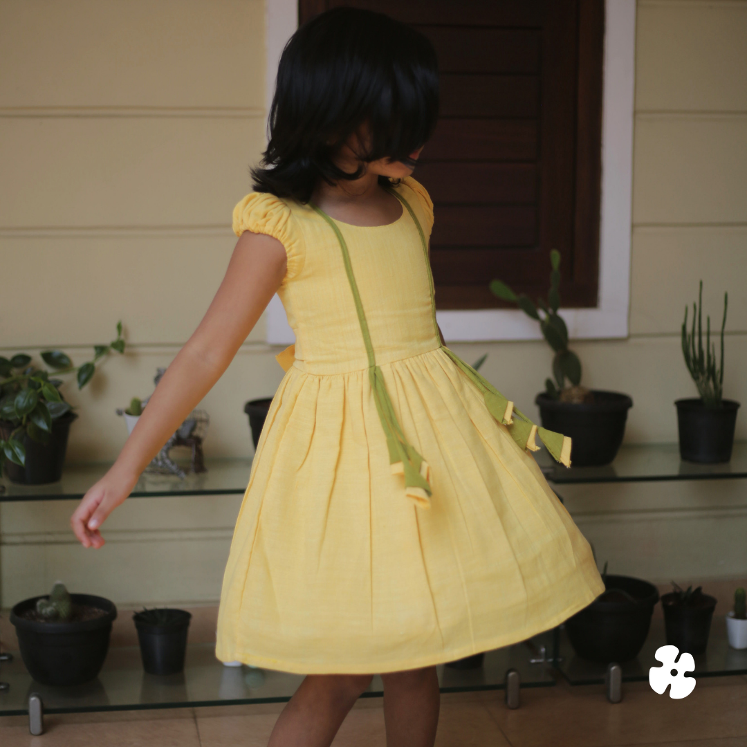 Girls yellow summer on sale dress