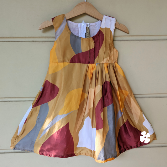 Little fit and flare frock with pin tuck