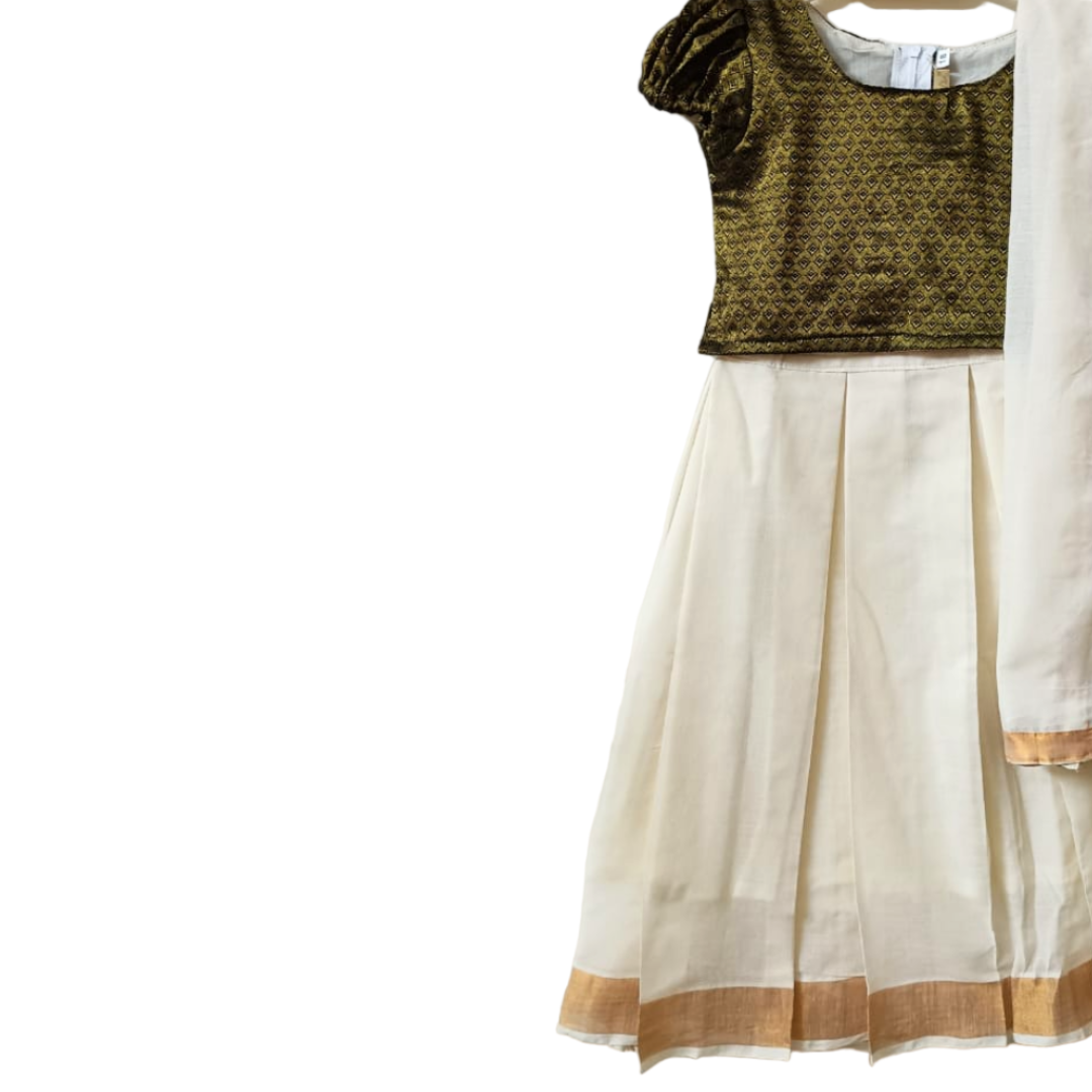 Skirt and top with dupatta