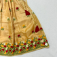 Skirt with thread work and tie top
