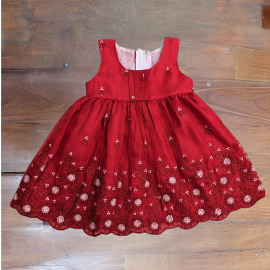 The little Red Christmas frock