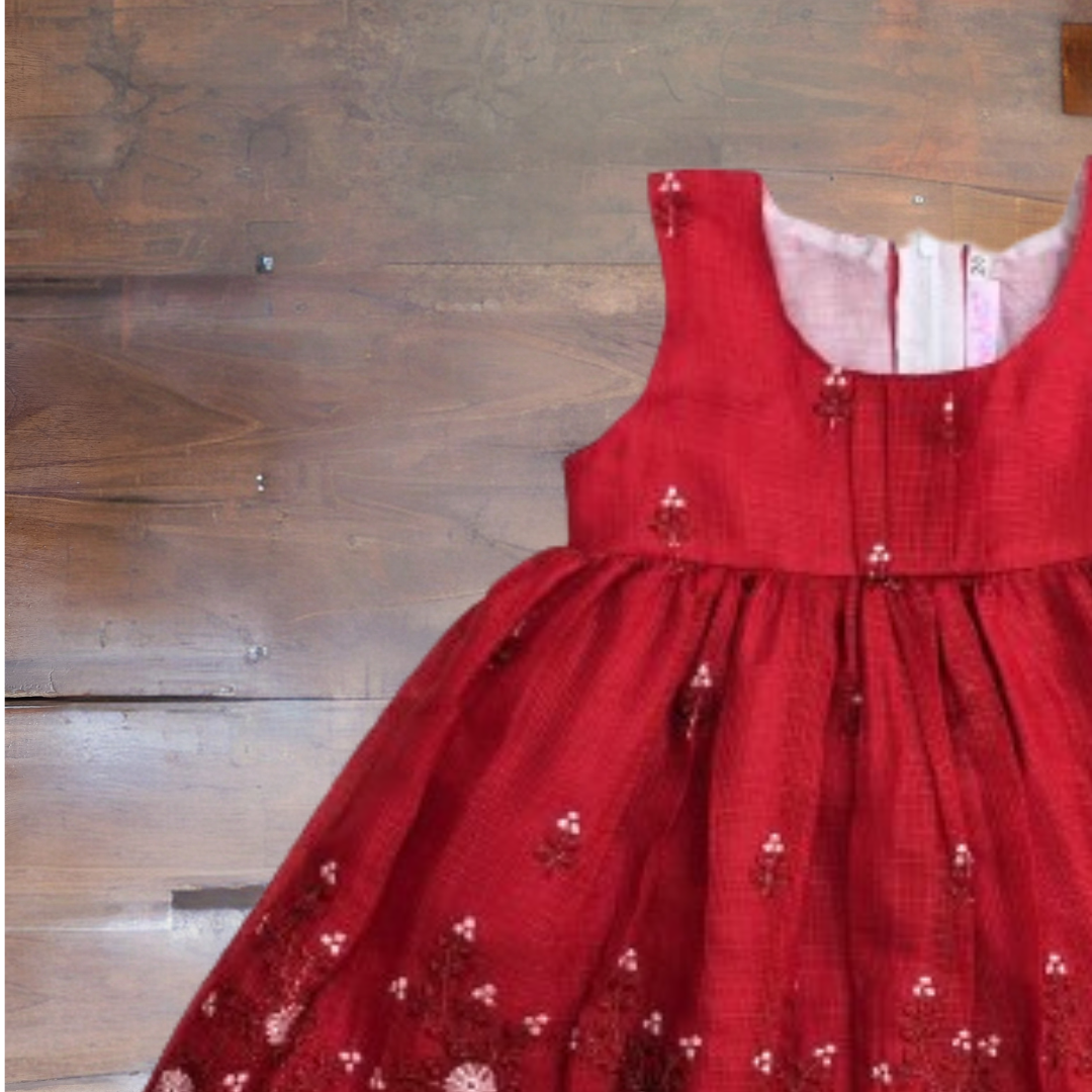 The little Red Christmas frock