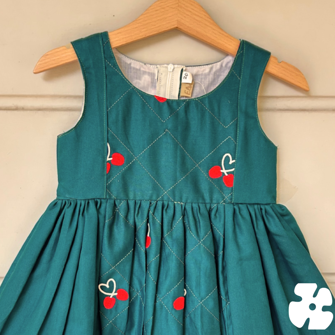 Cherry christmas frock