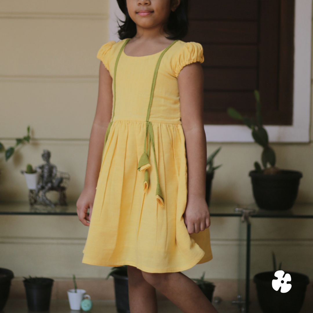 Girls yellow summer sales dress